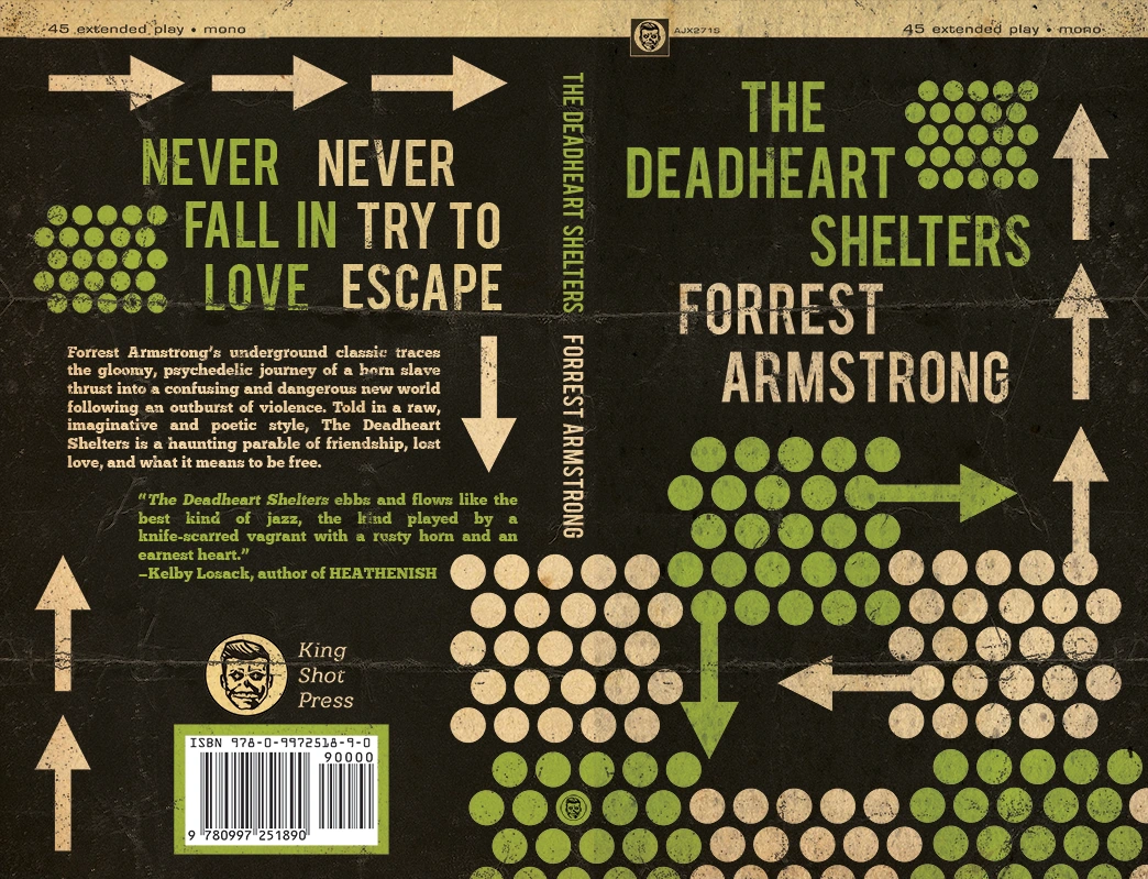 The Deadheart Shelters (paperback book and title page) — artwork 2